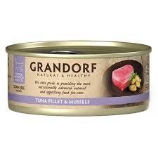 Grandorf Tuna Fillet & Mussels 70 г - вологий корм для кішок Філе Тунця з Мідіями GDCW0807 фото