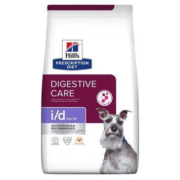 Hill&rsquo;s PRESCRIPTION DIET i/d Low Fat Сухий корм для догляду за травленням у собак, зі зниженим вмістом жиру, з куркою, 1,5 кг 605876 фото