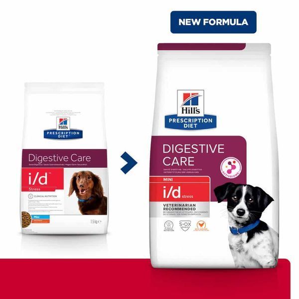 Hill's PRESCRIPTION DIET i/d Stress Mini Сухий корм для собак малих порід для догляду за травленням при стресових факторах, з куркою, 1 кг 606379 фото